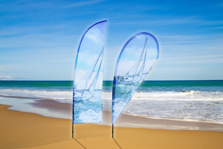 Beachflag LINEA - bestil POS hos Kailow