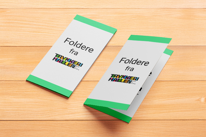 Tryk af foldere hos Trykkerihallen